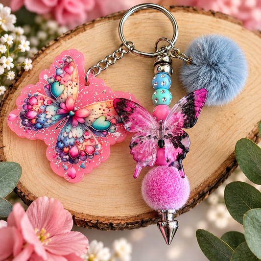 Butterfly key ring