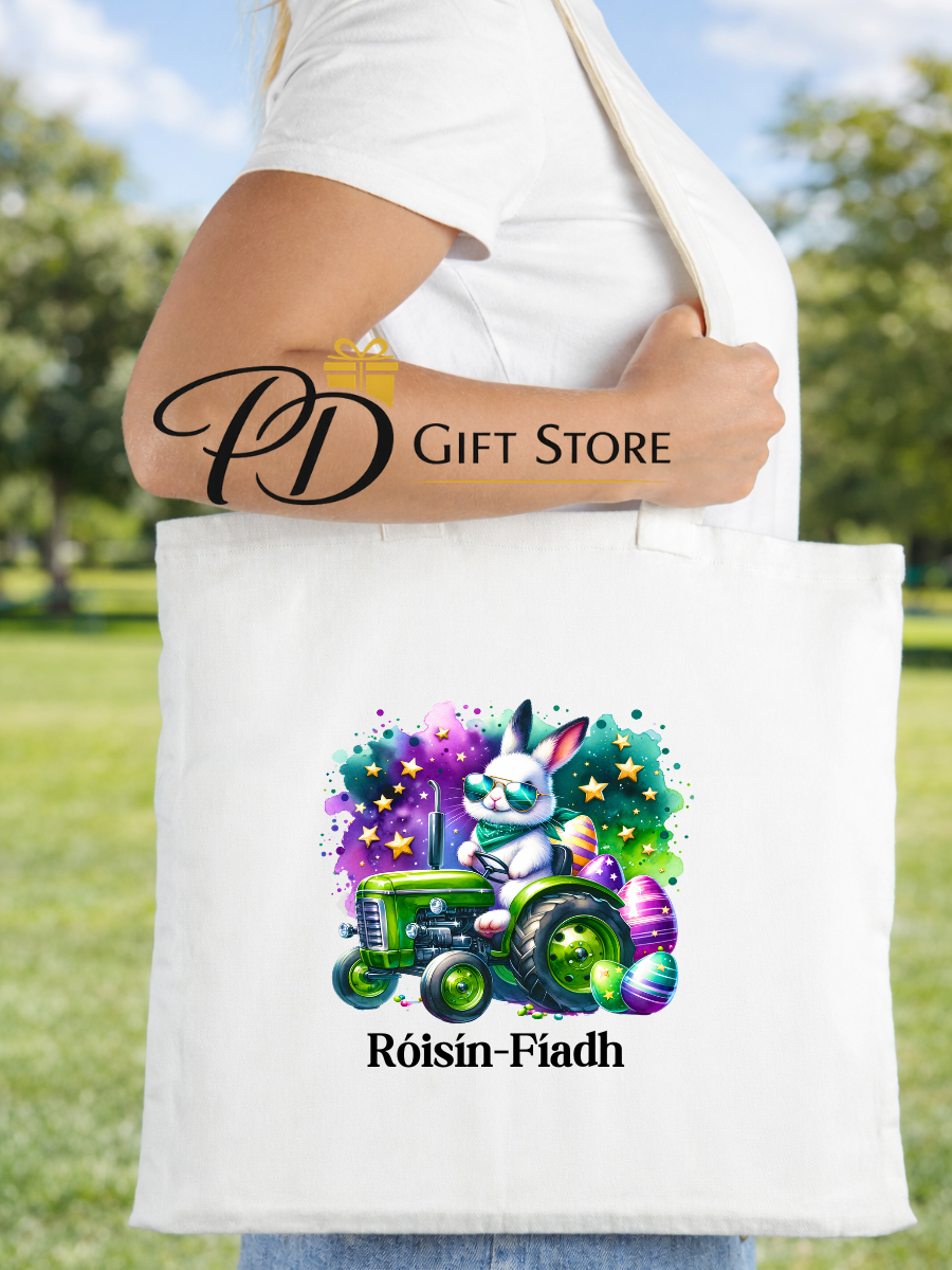 Personalised Easter tote bag