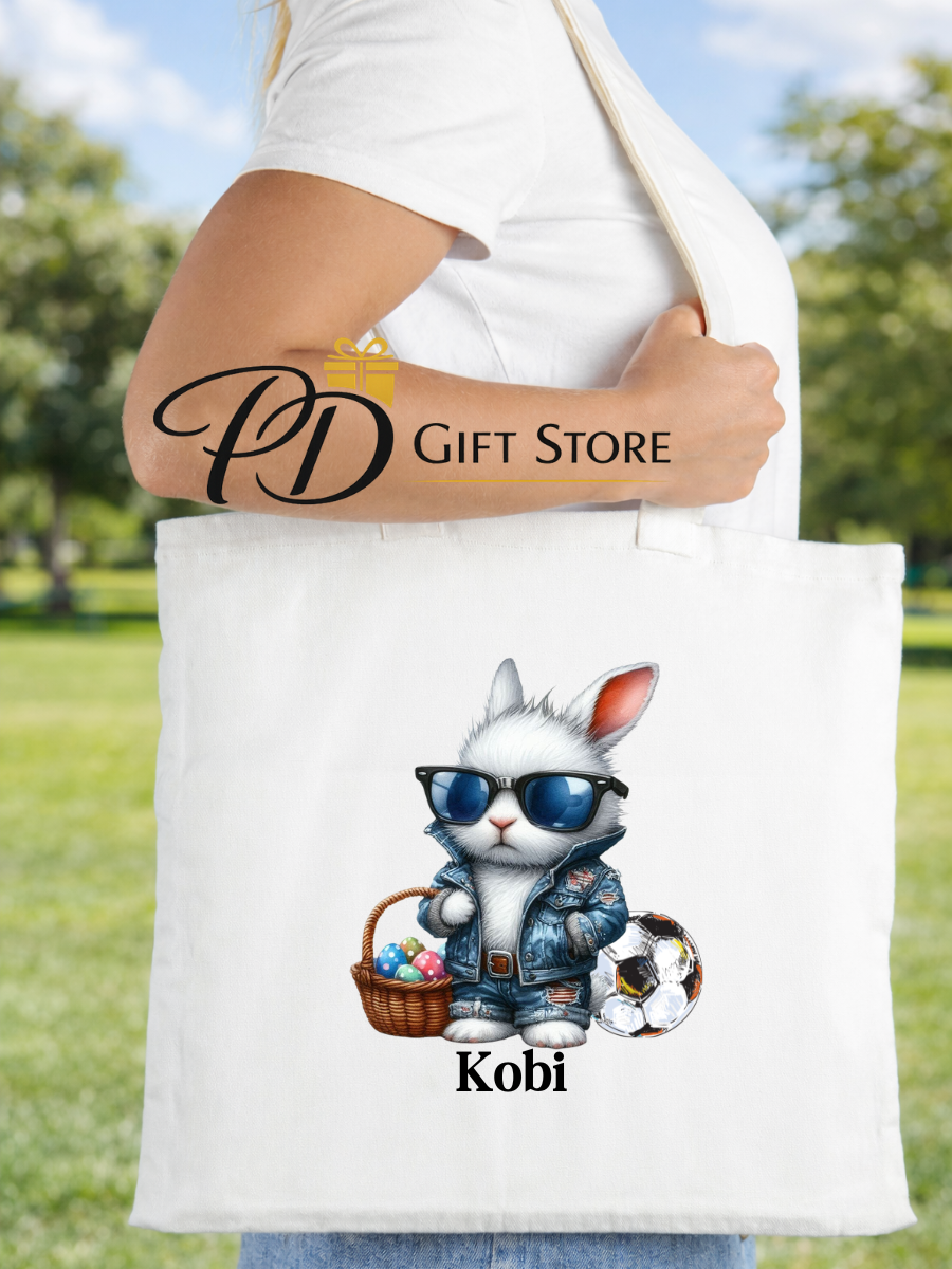 Personalised Easter tote bag