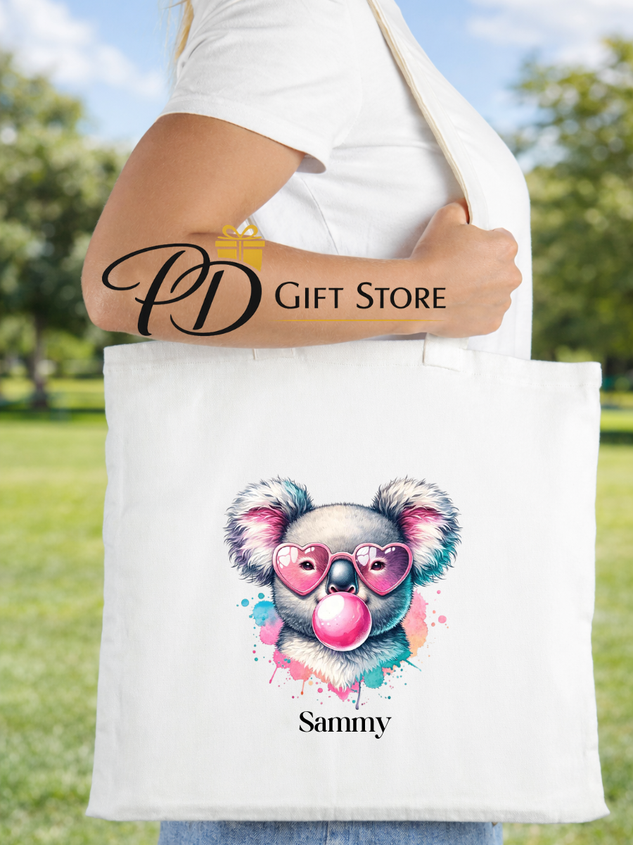 Personalised Easter tote bag