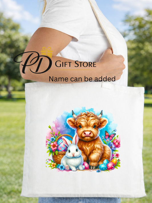 Personalised Easter tote bag