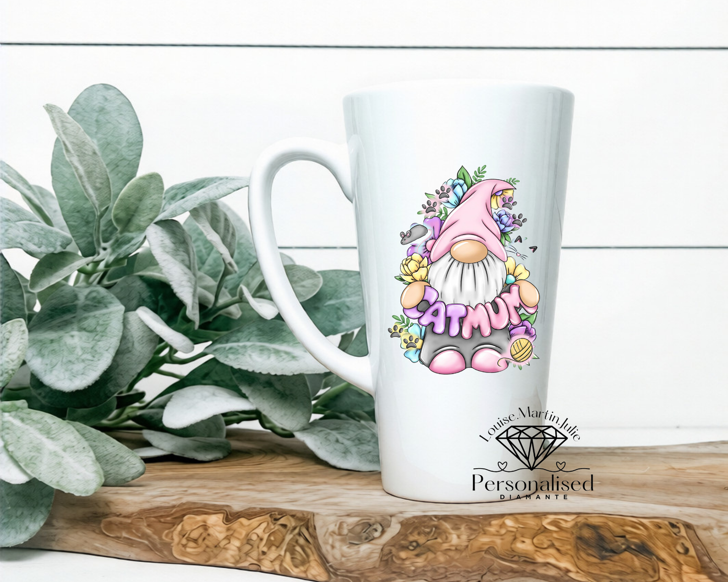 Cat mum 17oz Ceramic latte mug mothers day