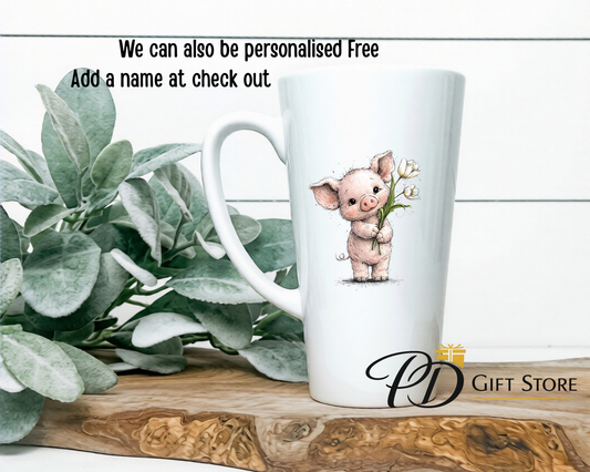 Cute piglet 17oz Ceramic latte mug (Copy)
