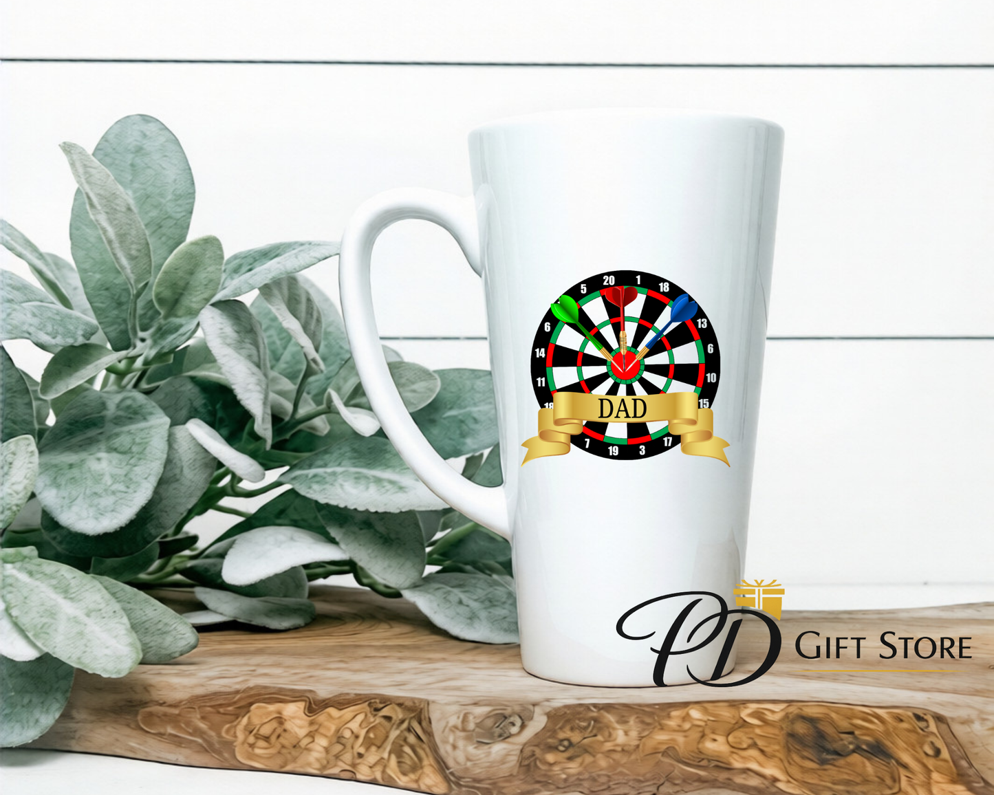 Dad Darts 17oz Ceramic latte mug (Copy) (Copy)