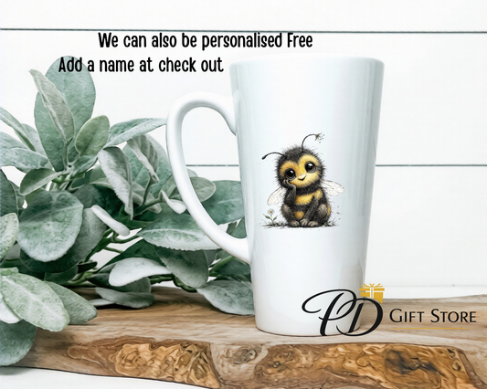 Cute bumble bee 17oz Ceramic latte mug
