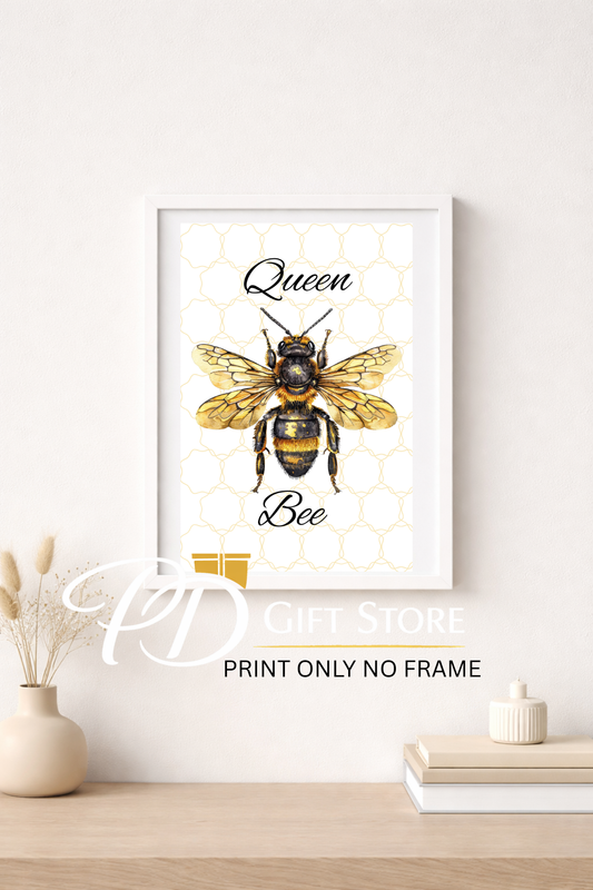 Queen bee A4 Print