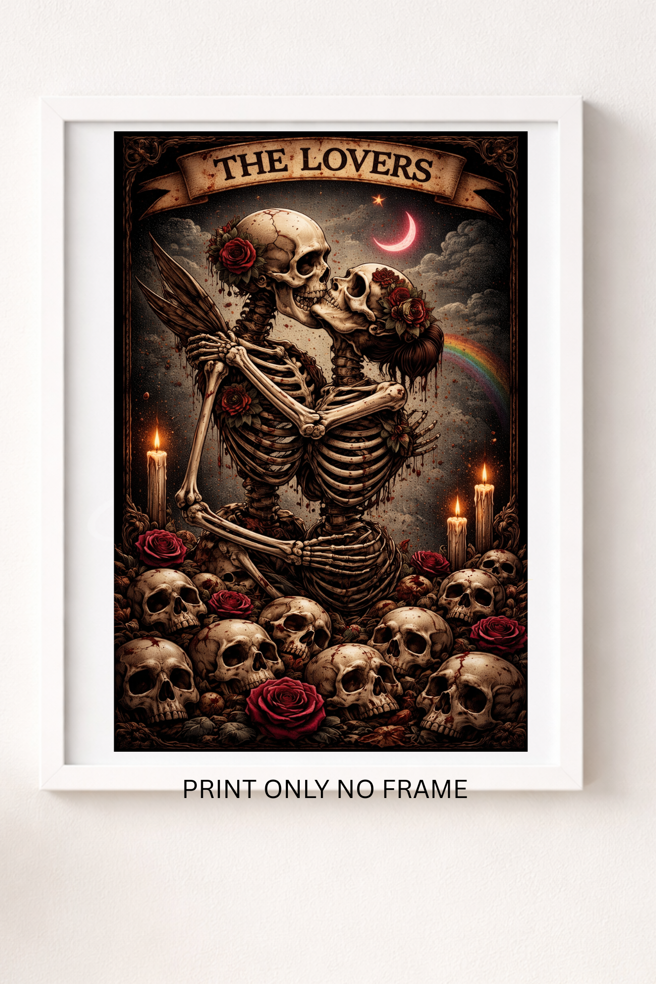 Gothic The lovers A4 print