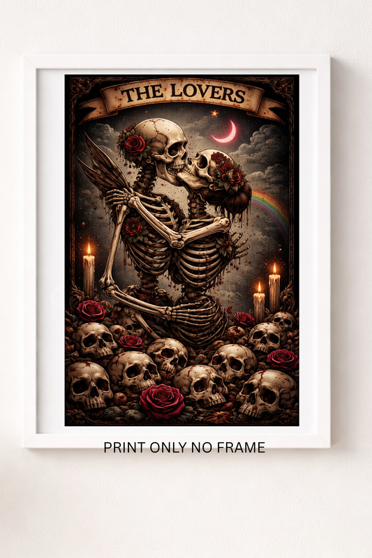 Gothic The lovers A4 print