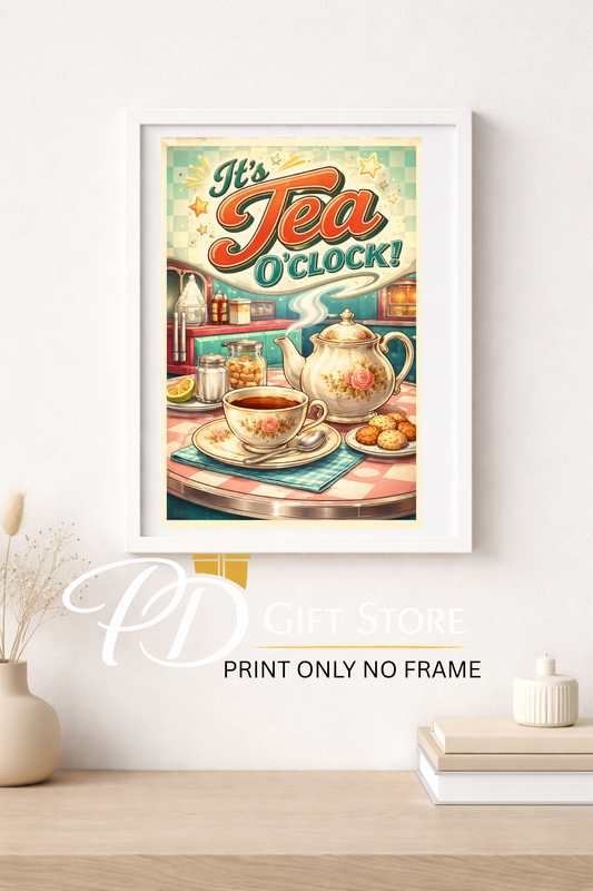 It's Tea o'clock A4 print