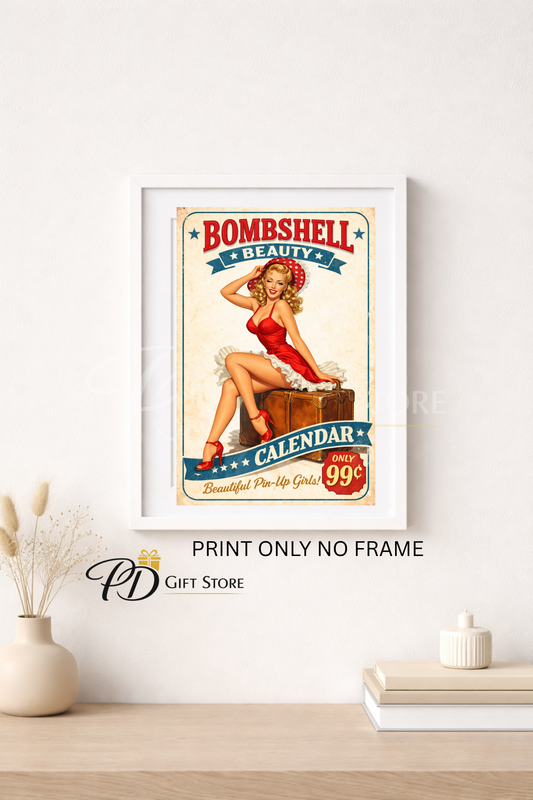Bombshell pin up girl
