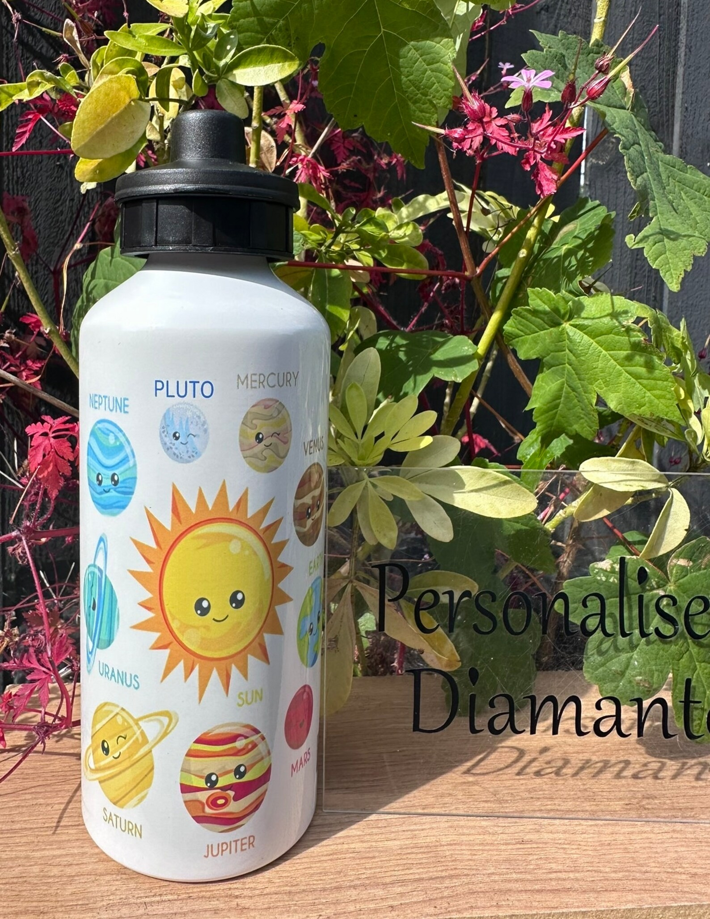 Kids planet drink bottle personalised