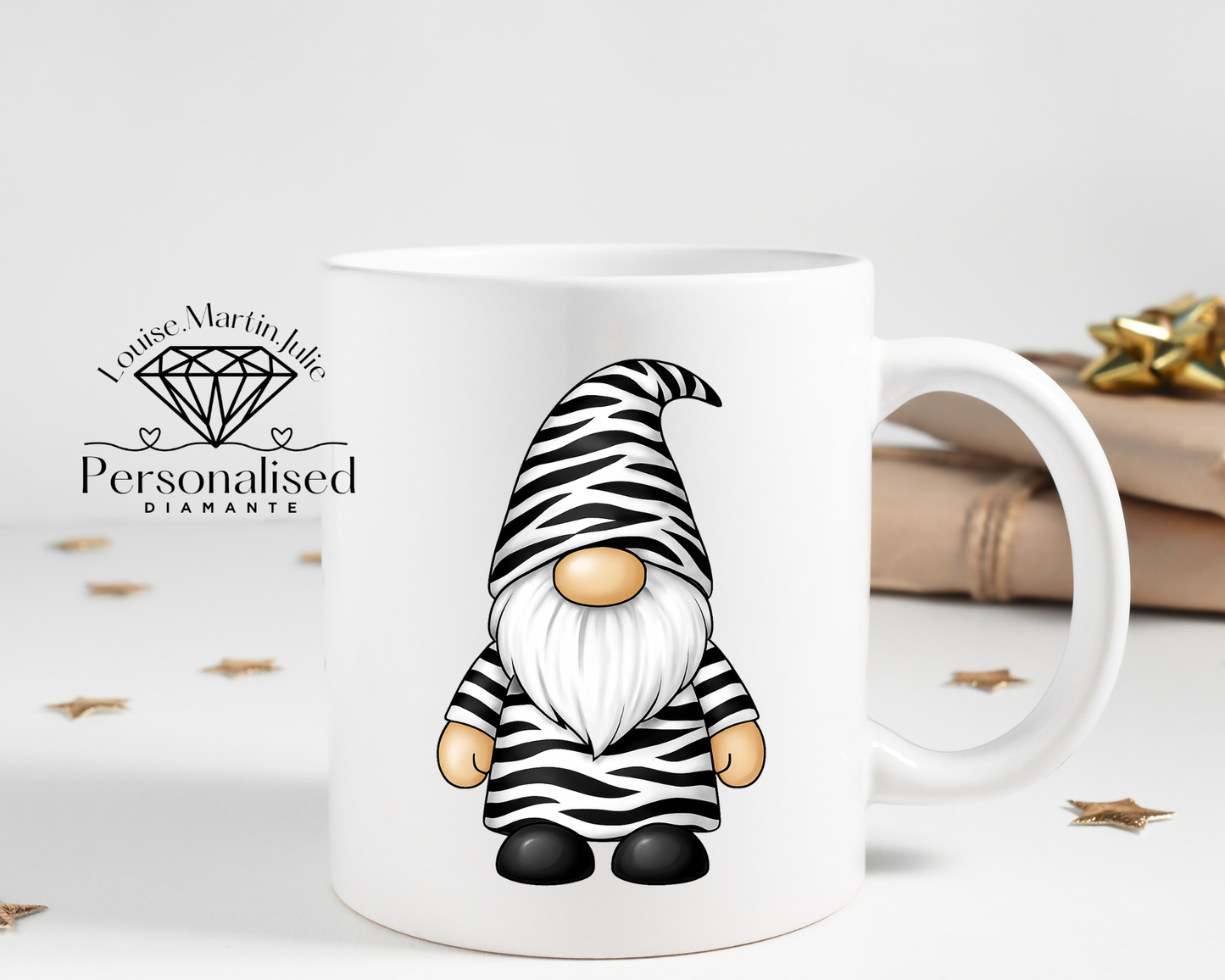 Zebra pink Gonk mug 11 oz ceramic mug