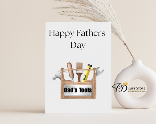 Happy Fathers Day Tool Box Card