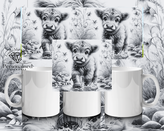 Highland cow you got this 11 oz ceramic mug