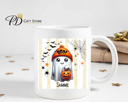 Personalised Halloween boo mug