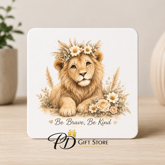 Lion Wooden Coaster