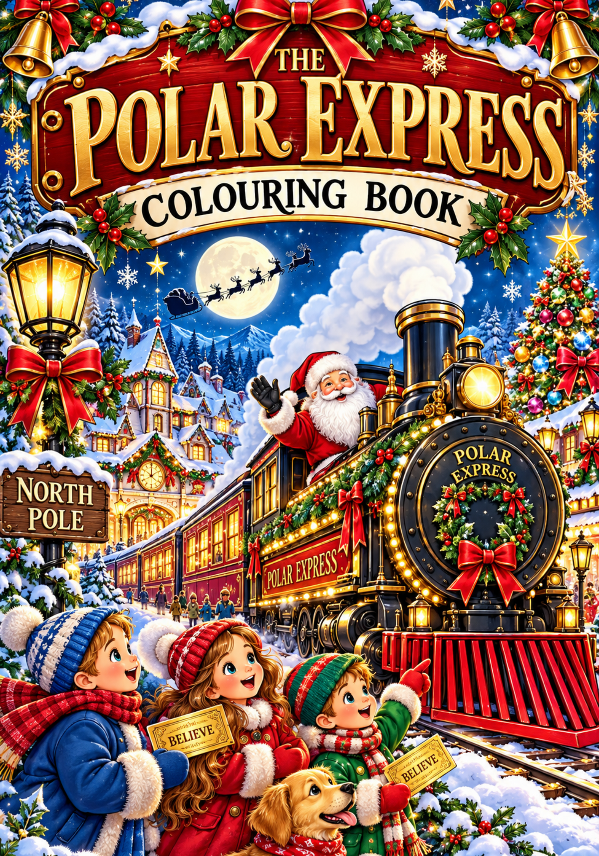 POLA EXPRESS COLOURING BOOK