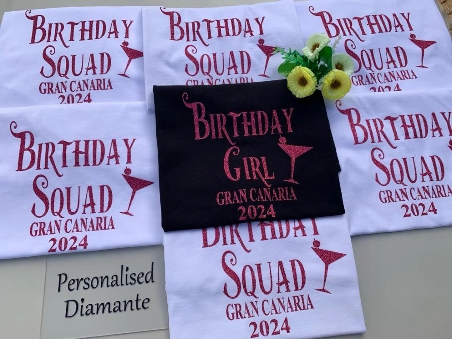 Birthday Girl Squad T-Shirts: Custom Party Tops