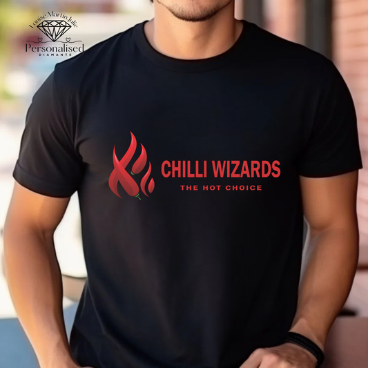 Chilli Wizards Work t-shirts