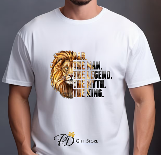 Lion Dad the man the legend the myth the king t-shirt