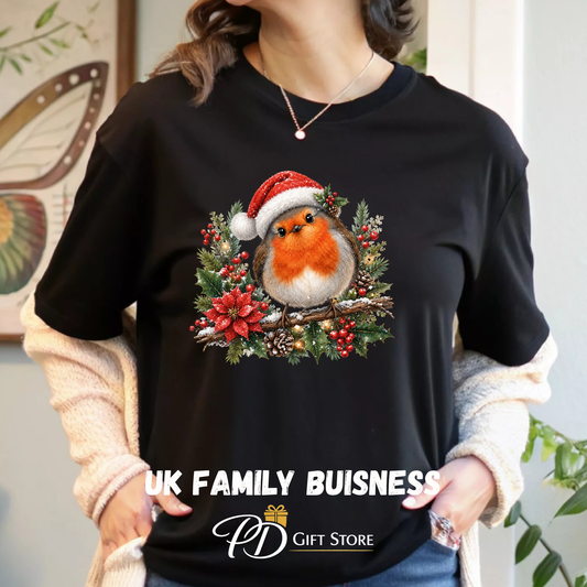 Christmas Robin T-shirt