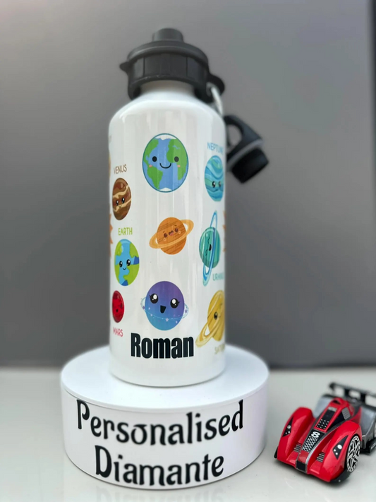 Kids planet drink bottle personalised
